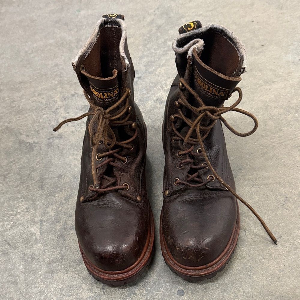 Carolina Women's Dark Brown Combat Boots